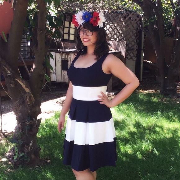 Lauren Ralph Lauren Navy Blue Dress