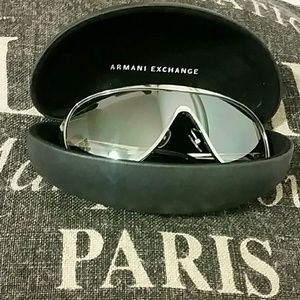 Silver polarized A/X sunglasses