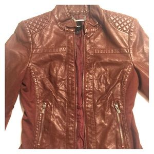 Womens xs express faux leather jacket