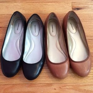 Lands End leather flats bundle