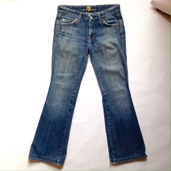 7 for All Mankind Hemmed Bootcut Jeans