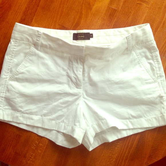 J Crew Chino Shorts - White - Size 8