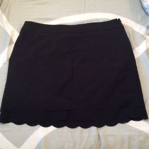 Black Scallop style skirt --- The Loft