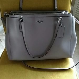 Grey birch christie coach purse