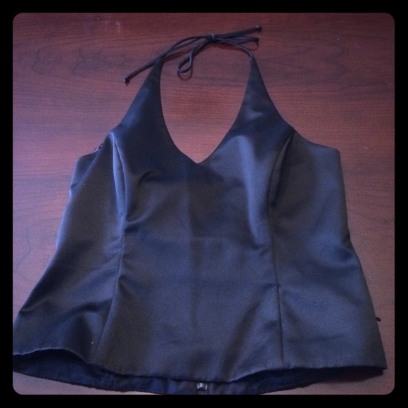 Sexy Black Dressy Halter Top