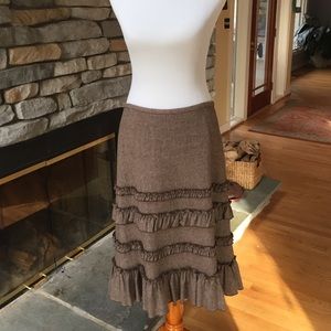 Ann Taylor wool brown skirt