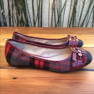 Franco Sarto red Ariana flat