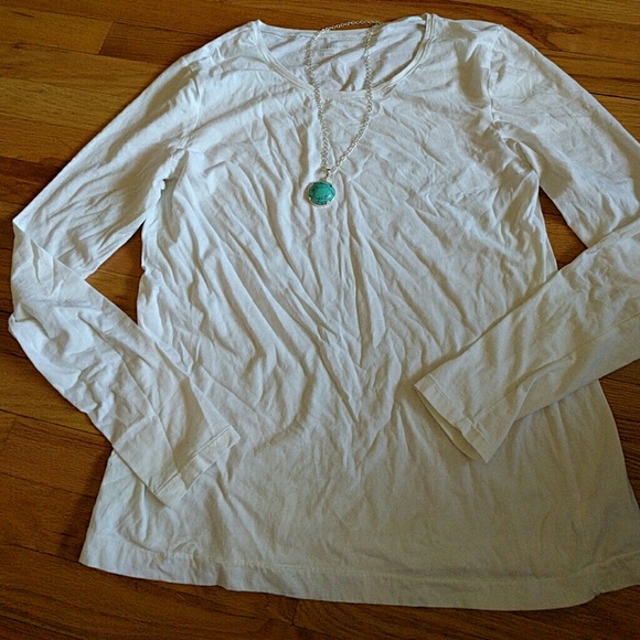 Gap Basic white long sleeve tee - Picture 3 of 3