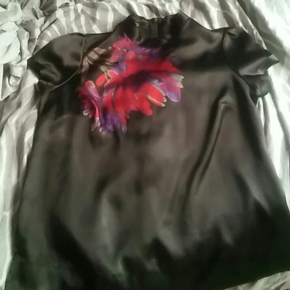 Black foral