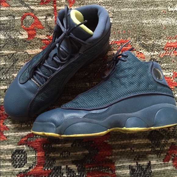 2013 Nike Air Jordan 13 SQUADRON BLUE YELLOW