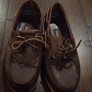 Men's leather timberland shoes