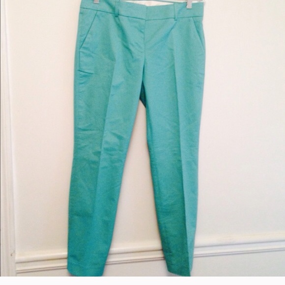 Green j crew Capri