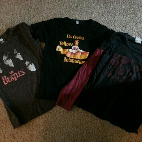 3 Beatles t-shirt bundle s-m