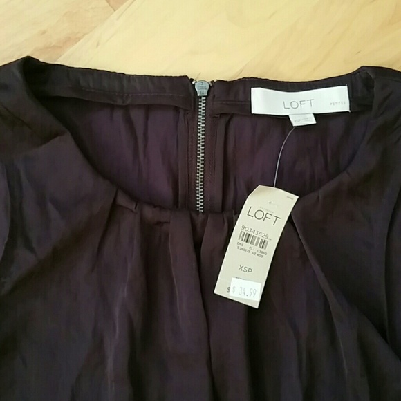PRICE DROP | NWT LOFT purple shell - Picture 2 of 3