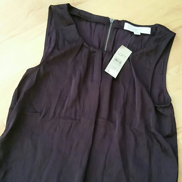 PRICE DROP | NWT LOFT purple shell - Picture 3 of 3