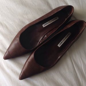 Manolo Blahnik Shoes - Manolo Blahnik Titto Brown Pointed Toe Flats 37.5 Manolo Blahnik Shoes - Manolo Blahnik Titto Brown Pointed Toe Flats 37.5