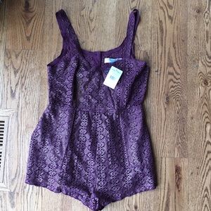 Free people romper- open back