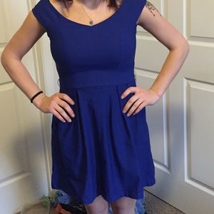Royal blue dress