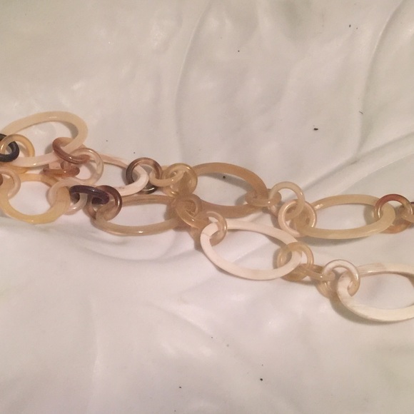 Polished Horn Necklace.