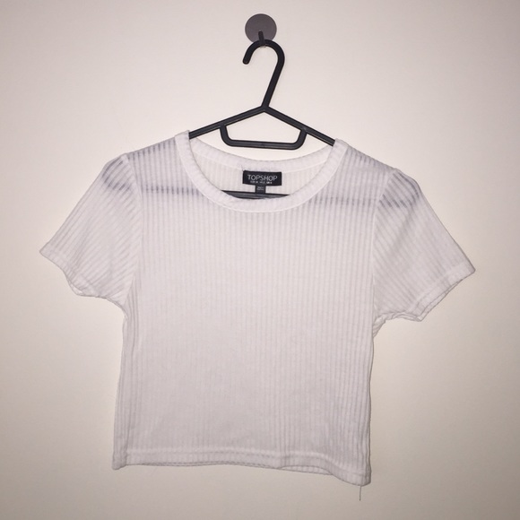 White Topshop Crop Top