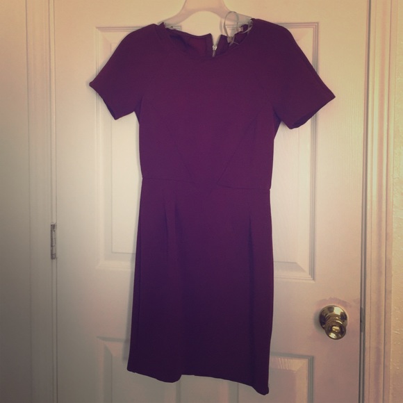 Burgundy dress