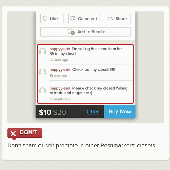 Other Etiquette New Poshers Poshmark