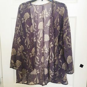 ❤FINAL PRICE❤️Floral Chiffon 3/4 Sleeve Kimono