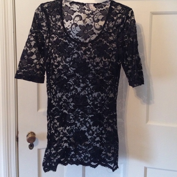 BKE floral lace t-shirt