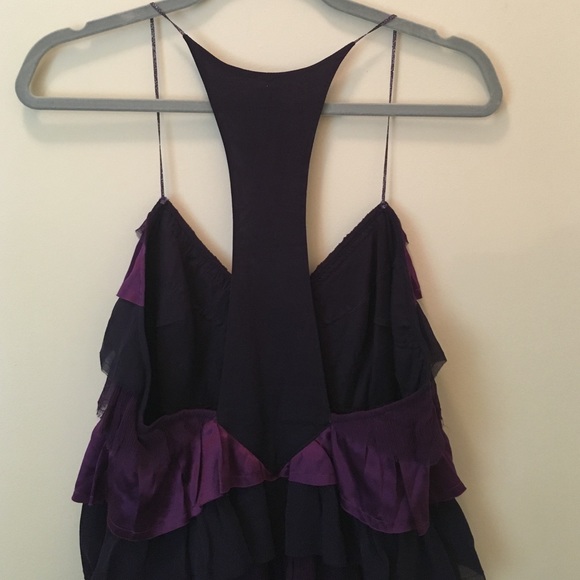 Free People Purple Ruffle Top - Picture 4 of 4