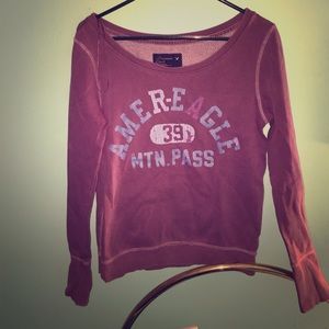 Plum colored American Eagle Sweatshirt