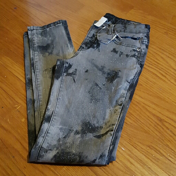 Justice 12r NWT sparkle two tone jeans