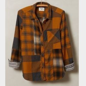 Sold Anthropologie HOLDING HORSES Plaid Buttondown