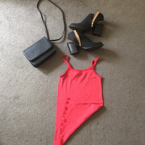 Bdg red cotton tank urban outfitters xs