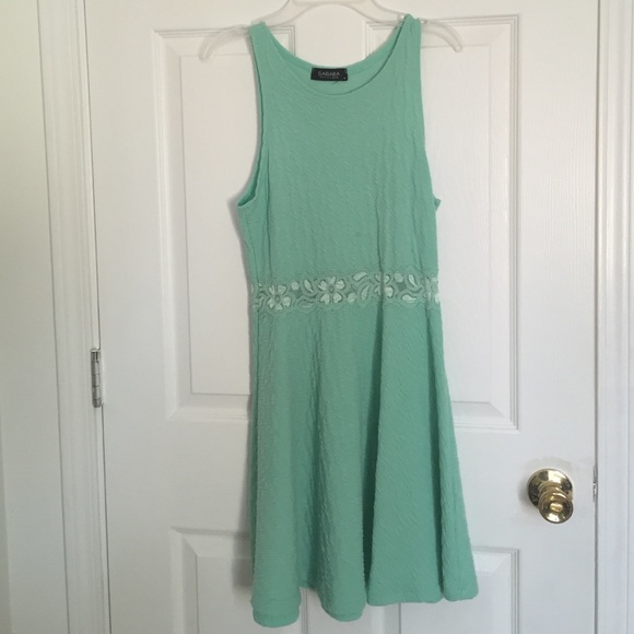 Mint green dress