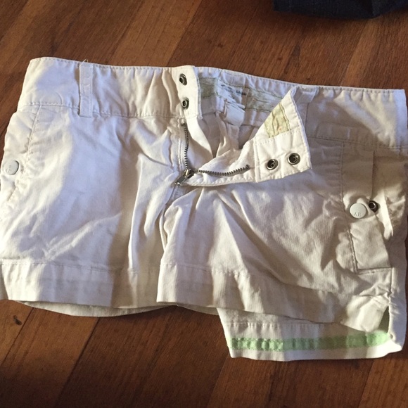 White Jean Shorts
