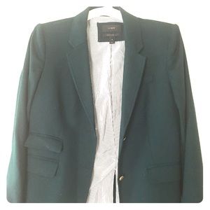 J crew schoolboy blazer in forest green.