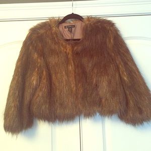 INC International Concepts Faux Fur Chubby coat.