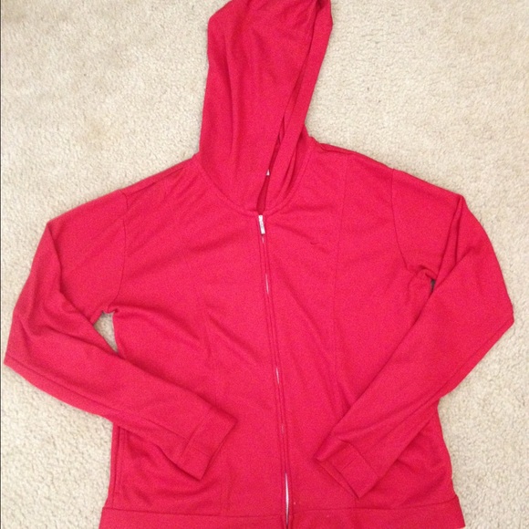 Nike red zip up running jacket