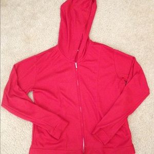 Nike red zip up running jacket