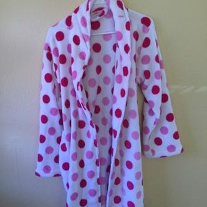 Ultra polka dot bath robe