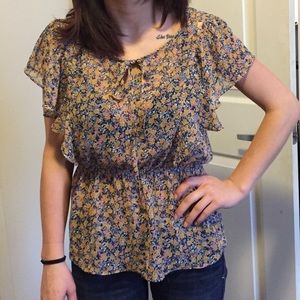 Floral printed blouse