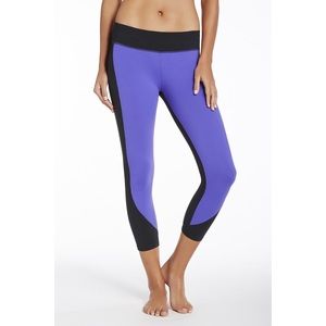 Fabletics Purple and Black Yoga Capris