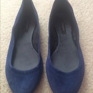 Navy blue flats