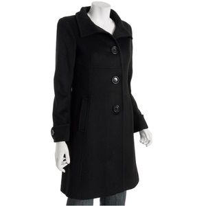 NWOT Michael Kors Standing Collar Black Coat