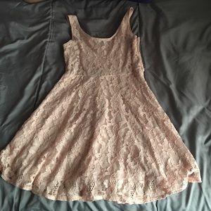 Light pink lace dress