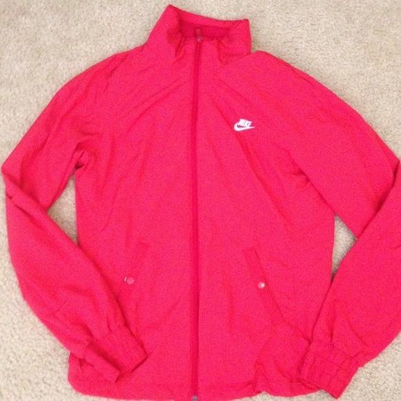 Nike red running jacket