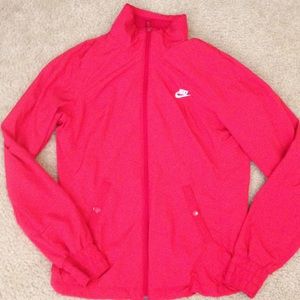 Nike red running jacket
