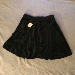 Velvet skater skirt