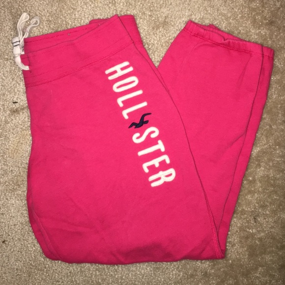 Size L Hot pink Hollister sweats