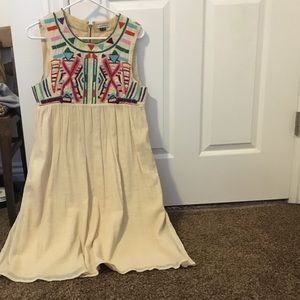 Anthropologie embroidered dress